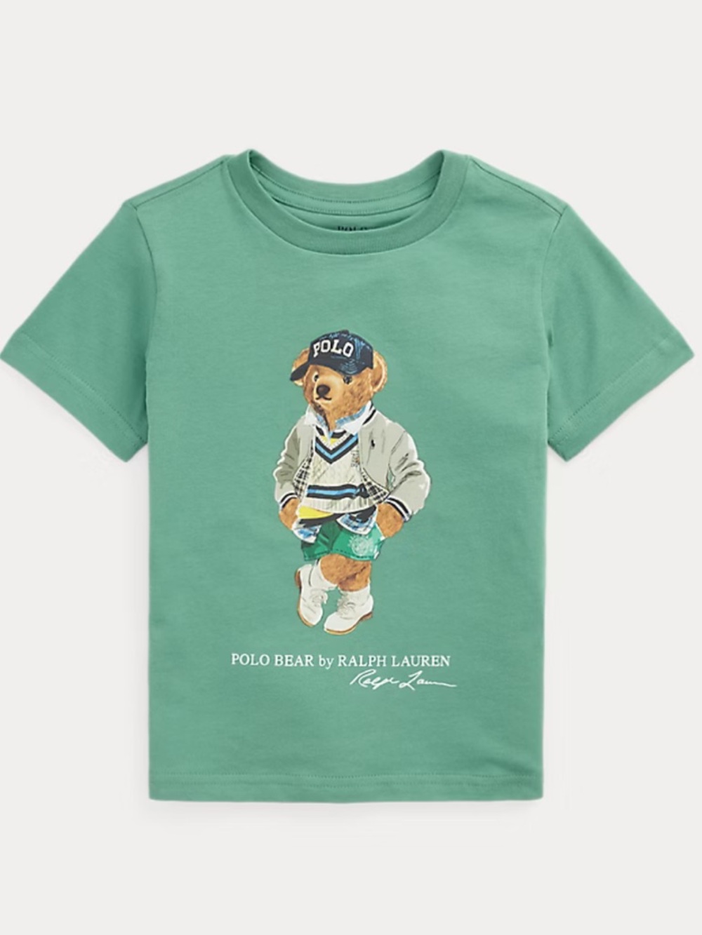 Polo by Ralph Lauren Kids Green Polo Bear Graphic Tee